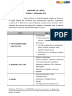 Primary Syllabus Grade 4 - Language Arts: Units Sub-Units