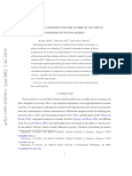 Double Cross Validation For The Number of Factors in Approximate Factor Models