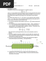 PHY 103 Practice Problem Set - 7 IITK /ynm April 30, 2021