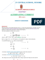 Class - 12 - Physics - Alternating Current - PPT-2 of 3