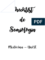 Checklist Semiologia I Completo