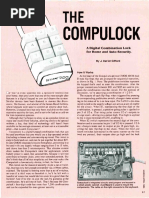 A Digital Combination Lock For Home and Auto Security