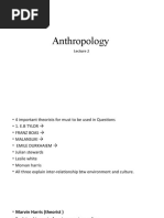 Anthropology - PPTX Lecture 2