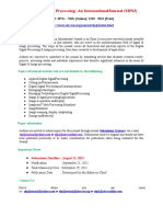 Signal Image Processing An International Journal SIPIJ