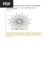 Moldes de Mandala para Colorir