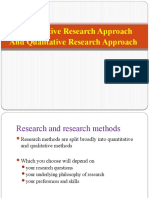 Quantitative Research Approach and Qualitative Research Approach