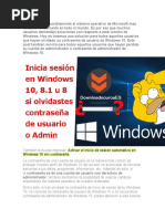 Restablecer Contraseña Windows 10