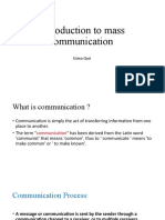 Introduction To Mass Communication