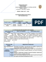 INGLES PLAN MICROCURRICULAR BY BLOCK 3ero BACHILLERATO