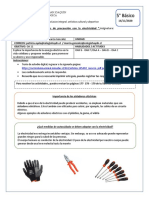 Medidas de Precaución Con La Electricidad GUÍA