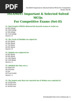 ISLAMIAT Important &#038 Selected Solved MCQs For Competitive Exams (Set-II)