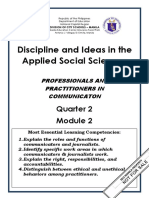 Discipline and Ideas in The Applied Social Sciences: Quarter 2