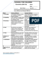 Difference Between Census and Sampling Method