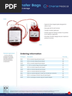 Blood Transfer Bags and Storage