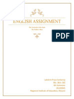 English Assignment: Lakshmi Priya Sankarraj Bsc. Bed. CBZ 4th Semester DS190045 Regional Institute of Education, Mysore