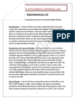 3ce7: Civil Engineering Material Lab: Experiment No.:-12