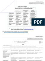 Sample Rubrics