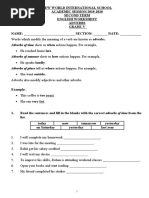 Gr.5 English Worksheet-Adverbs