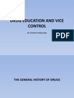 Drug Education and Vice Control