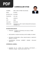 Anatomia-Curriculum Vitae