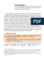 Equivalence Principle To Aperture Problem. The Uniform Rectangular Aperture and The Radiating Slit. The Tapered Rectangular Aperture.)