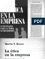 La Ética en La Empresa - M. T. Brown