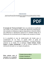 Formas de Estado - Derecho Constitucional