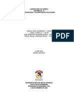 INFORME #10 de Laboratorio de Quimica PREPARACIÓN Y VALORACIÓN DE SOLUCIONES