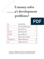 Will Money Solve Africa's Development Problems?: Yes. No. No. Only If... No Way. Yes. I Thought So... No