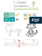 Guía de Trabajo Letra G - G: Observa
