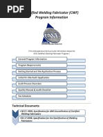 Certified Welding Fabricator (CWF) Program Information - PDF