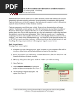 Captivate 4: Produce Interactive Simulations and Demonstrations
