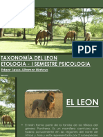 Taxonomía - Etología