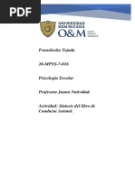 Fransheska Tejada Sintesis Del Lbro de Conducta Animal