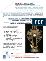 Fiesta Patronal-Asunción de María - Adoración Al Santísimo