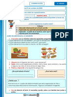 Leer Nuestra Meta: Jueves 29 de Octubre de 2020 Leemos Sobre Los Superalimentos