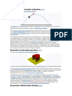 Ecuaciones Diferenciales Ordinarias