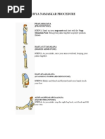 Surya Namaskar Procedure