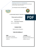 "House Price Prediction": Internship Project Report On