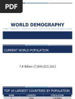 World Demography: Subject: Demography, Population Studies, Human Ecology and Environment Studies