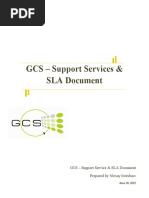 GCS - Support Services and SLA - ERCA