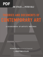 Kristine Stiles - Peter Selz - Theories and Documents of Contemporary Art - BX