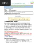 EXPERIENCIA DE APRENDIZAJE 23 de Junio