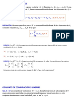 Combinaciones Lineales