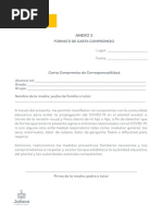 Formato de Carta Compromiso