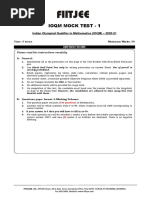 IOQM Mock Test-1