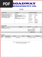 Invoice: Invoice From Invoice To Customer Information