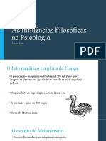 As Influências Filosóficas Na Psicologia