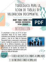 10 de Agosto - Presentacion Tablas de Valoracion Doocumental y Crucigrama