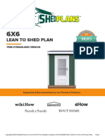 Lean To Shed Plan: Free Streamlined Version